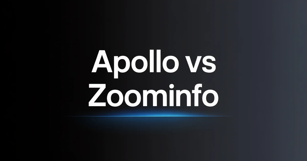 Apollo vs ZoomInfo: B2B Data Platform Comparison [2026]